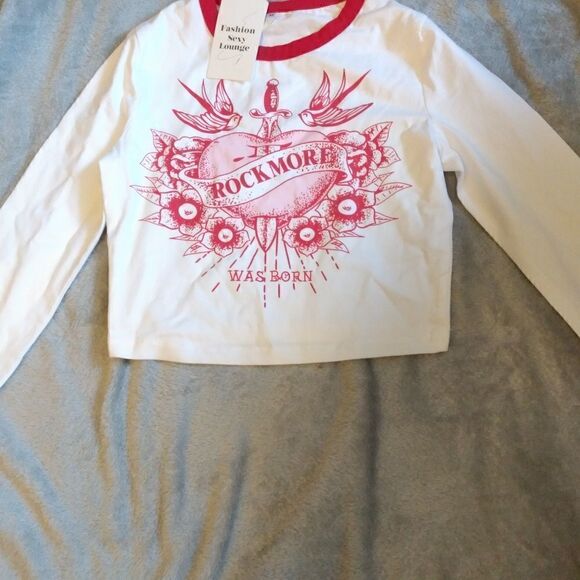 Tangnade tops for women Women's Bottom T-shirt Sexual Letter Basic Short Blouse - Picture 2 of 7